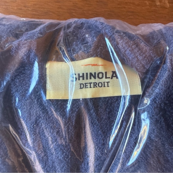 NWT Shinola Navy Blue Detroit Robe - Heavy Terry Cloth - Picture 5 of 5